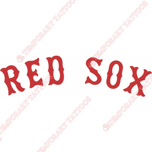 Boston Red Sox Customize Temporary Tattoos Stickers NO.1463